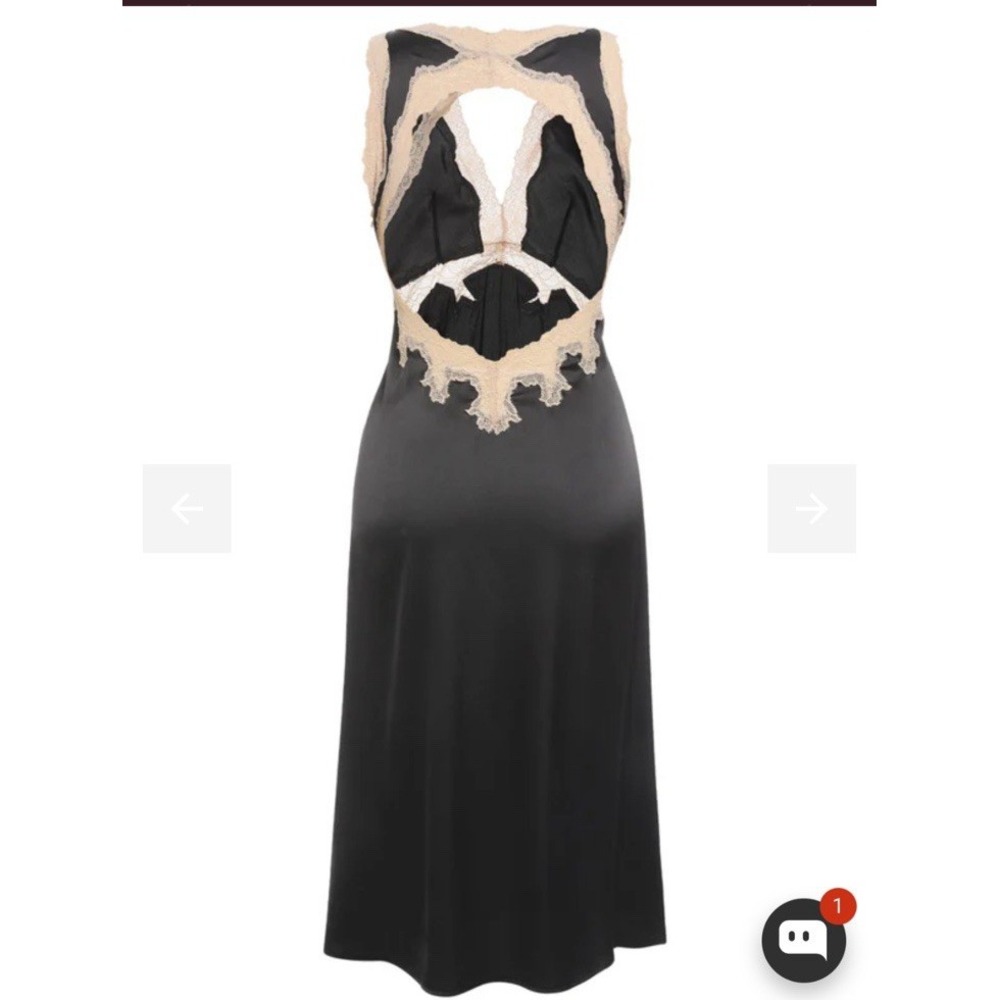 Y2K Rare Satin lace Trim slip dress - Picture 6 of 6